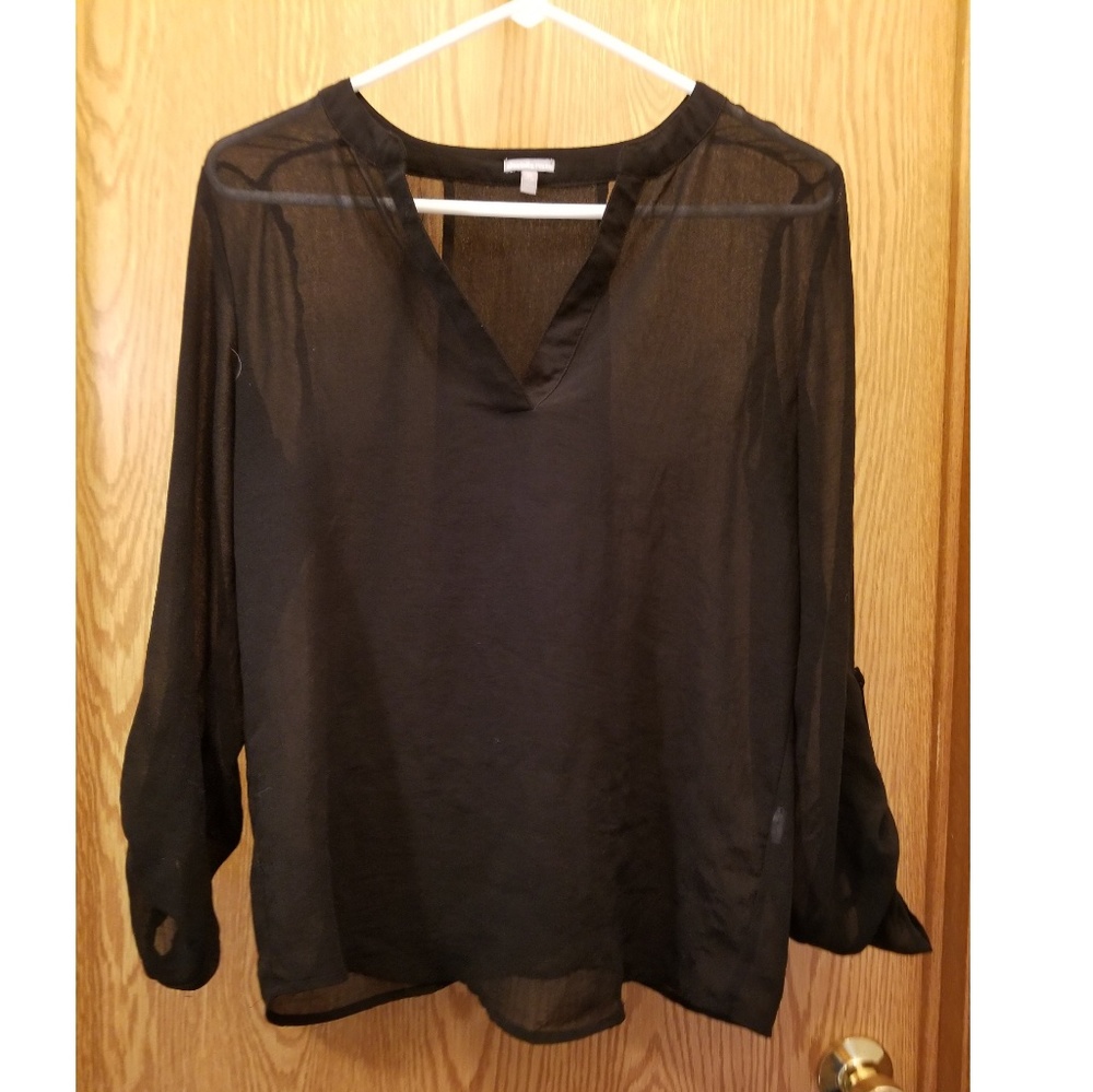 Sheer Black Blouse